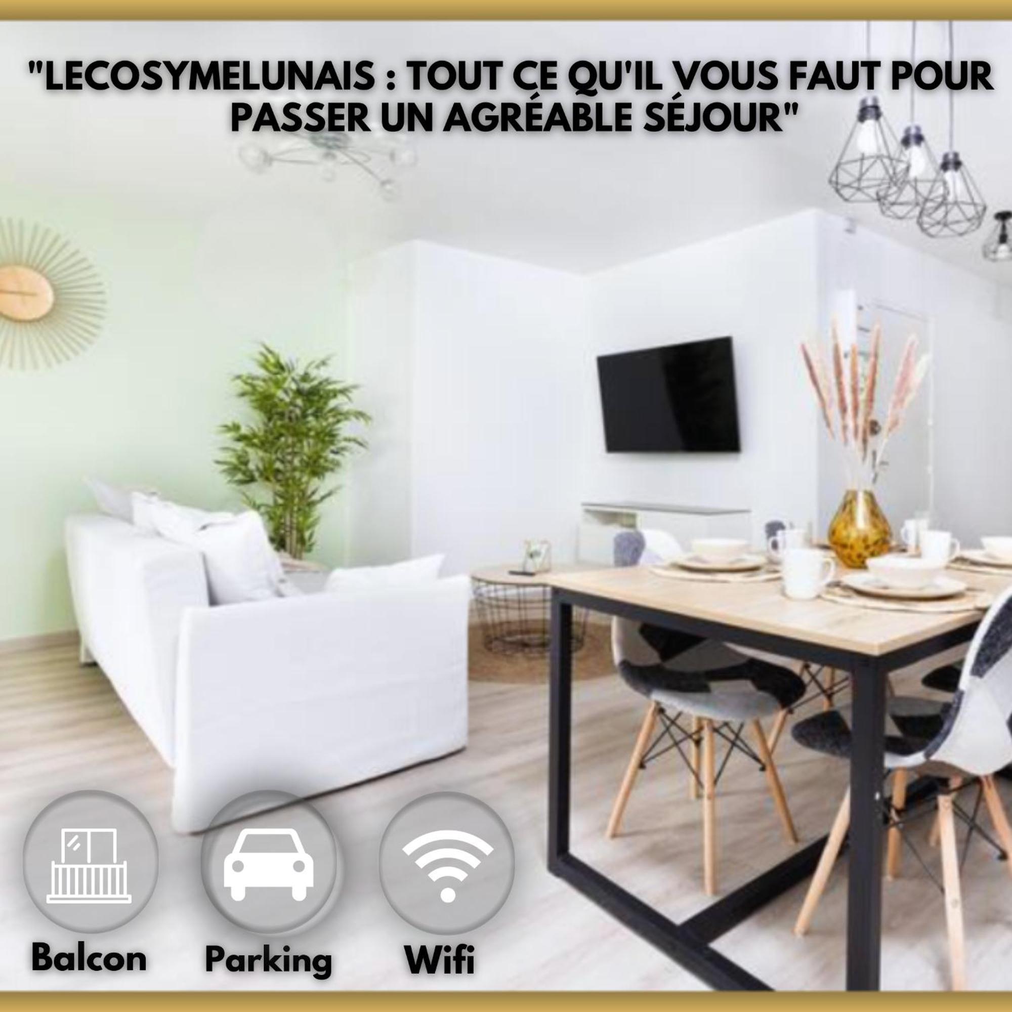 Lecosymelunais : Parking Gratuit + Balcon Amenage Exteriér fotografie